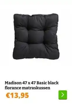 Obelink Madison 47 x 47 Basic grey florance matraskussen aanbieding