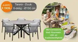 Tuinmeubelland Tarera - Duuk 6-delig - Ø150 cm aanbieding