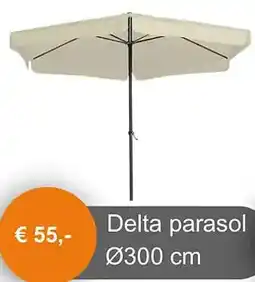 Tuinmeubelland Delta parasol 300 cm aanbieding