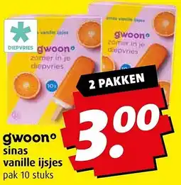 Boni gwoon sinas vanille ijsjes aanbieding