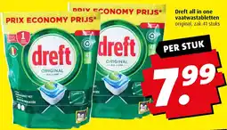 Boni Dreft all in one vaatwastabletten aanbieding