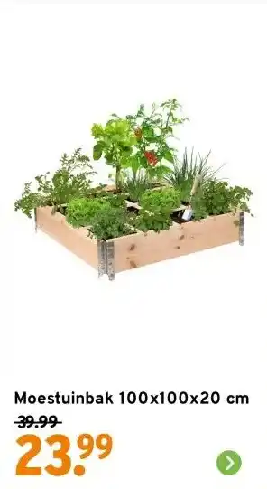 GAMMA Moestuinbak 100x100x20 cm aanbieding