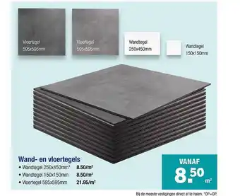 Pontmeyer Wand- en vloertegels aanbieding