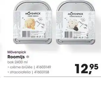 HANOS Mövenpick roomijs 2400 ml aanbieding