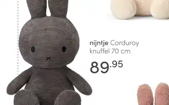 Baby & Tiener nijntje corduroy knuffel 70 cm aanbieding