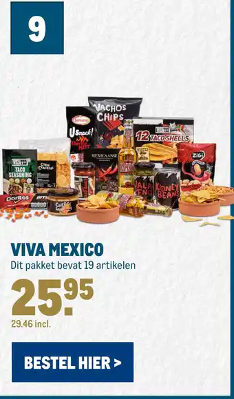 Makro VIVA MEXICO Dit pakket bevat 19 artikelen aanbieding