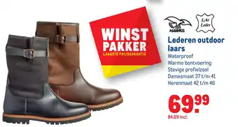 Makro Lederen outdoor laars aanbieding