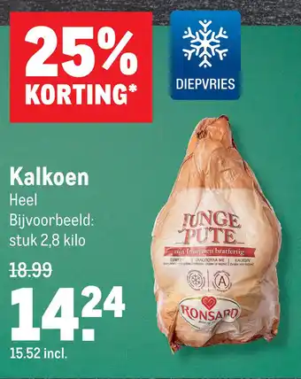 Makro Kalkoen Heel aanbieding