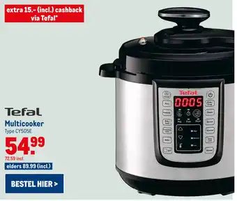 Makro Tefal Multicooker Type CY505E aanbieding