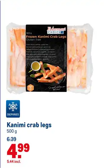 Makro Kanimi crab legs aanbieding