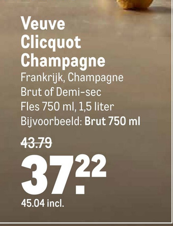 Makro Veuve Clicquot Champagne aanbieding