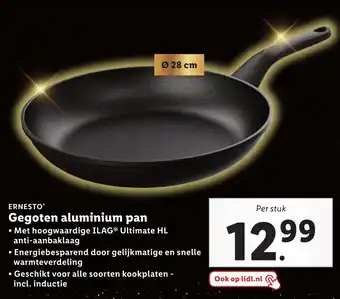 Lidl Ernesto Gegoten aluminium pan aanbieding