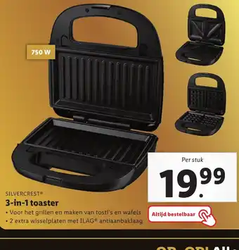 Lidl SILVERCREST* 3-in-1 toaster aanbieding