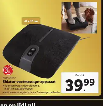 Lidl Medisana Shiatsu-voetmassage-apparaat aanbieding