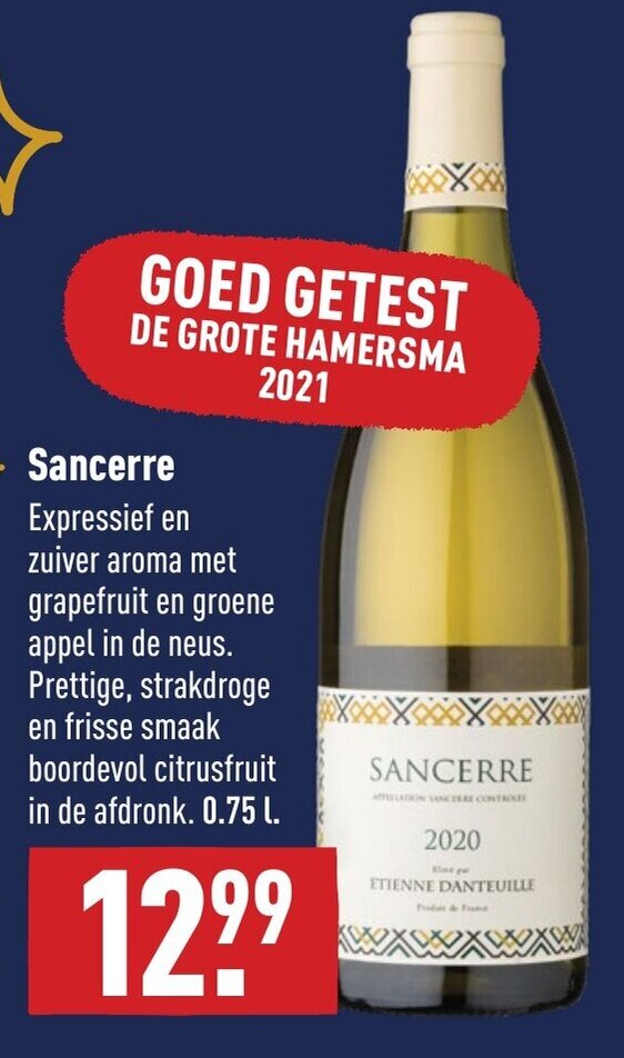 Sancerre 2020 750ml aanbieding bij ALDI