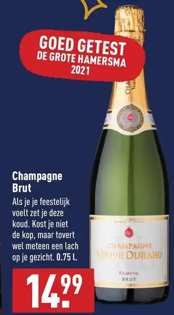 ALDI Champagne Veuve Durand Reserve Brut 750ml aanbieding