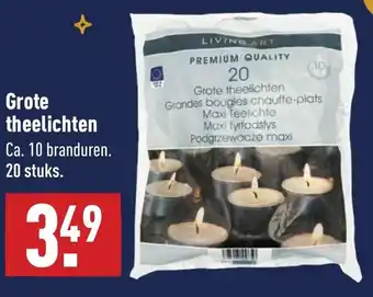 ALDI Grote theelichten 20st aanbieding