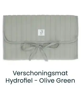 Babypark Verschoningsmat Hydrofiel Olive Green aanbieding