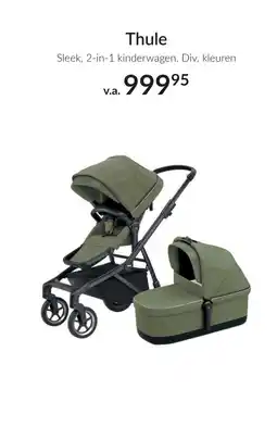 Babypark Thule Sleek, 2in1 kinderwagen aanbieding