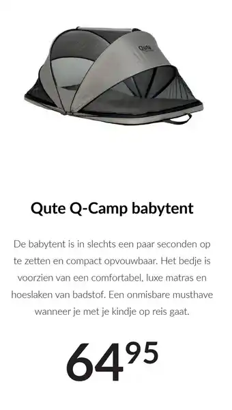 Babypark Qute Q Camp babytent aanbieding