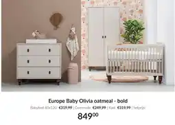 Babypark Europe Baby Olivia oatmeal bold aanbieding