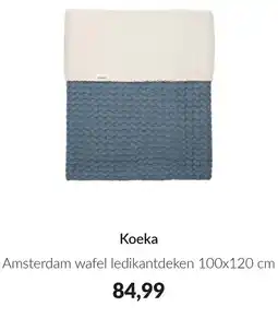 Babypark Koeka Amsterdam wafel ledikantdeken aanbieding