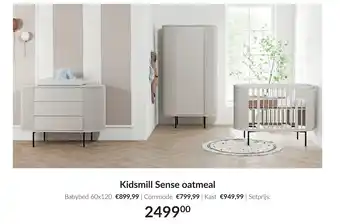 Babypark Kidsmill Sense oatmeal aanbieding