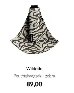 Babypark Wildride Peuterdraagzak zebra aanbieding