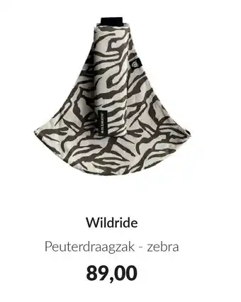 Babypark Wildride Peuterdraagzak zebra aanbieding