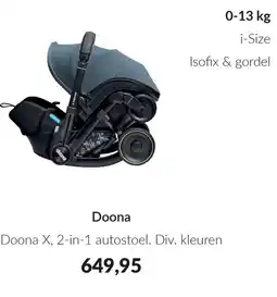 Babypark Doona X, 2in1 autostoel aanbieding