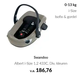 Babypark Swandoo Albert i-Size 1.2 433C aanbieding
