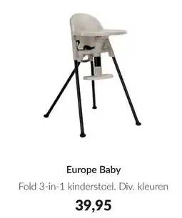 Babypark Europe Baby Fold 3 in 1 kinderstoel aanbieding
