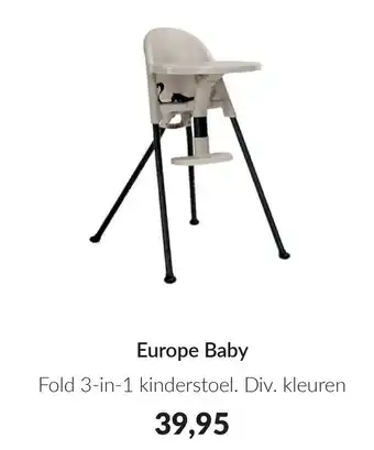 Babypark Europe Baby Fold 3 in 1 kinderstoel aanbieding