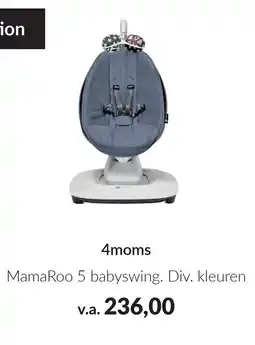 Babypark 4moms Mama Roo 5 babyswing aanbieding