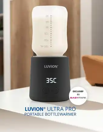 Babypark LUVIO Ultra pro portable bottlewarmer aanbieding