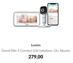 Babypark LUVION Grand Elite 4 Connect Crib babyfoon aanbieding