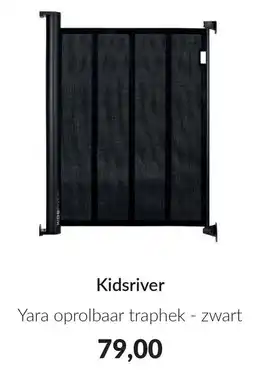 Babypark Kidsriver Yara oprolbaar traphek zwart aanbieding