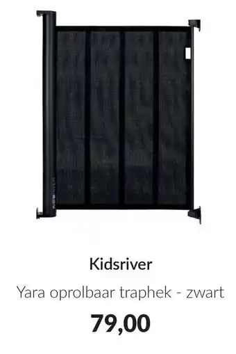 Babypark Kidsriver Yara oprolbaar traphek zwart aanbieding