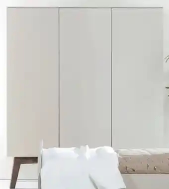 Babypark Kidsmill Sixties oatmeal / walnoot Kledingkast 3 deurs aanbieding