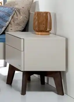 Babypark Kidsmill Sixties oatmeal / walnoot Nachtkastje aanbieding