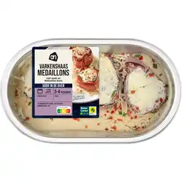 Albert Heijn AH Varkenshaasmedaillons spek kaas aanbieding
