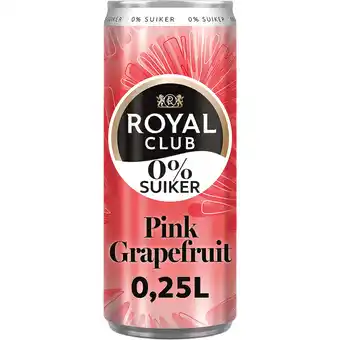 Albert Heijn Royal Club Pink grapefruit 0% suiker aanbieding