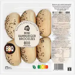 Albert Heijn AH Mini hamburgerbroodjes aanbieding
