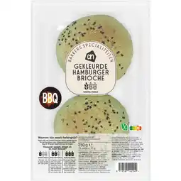 Albert Heijn AH Gekleurde hamburger brioche groen aanbieding