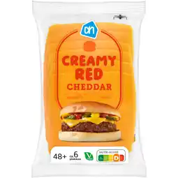 Albert Heijn AH Creamy red cheddar 48+ plakken aanbieding