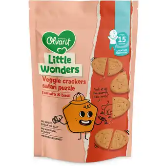 Albert Heijn Olvarit Puzzel crackers tomaat basilicum 15m+ aanbieding