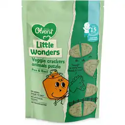 Albert Heijn Olvarit Puzzel crackers erwt basilicum 15m+ aanbieding
