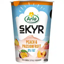 Albert Heijn Arla Skyr peach & passionfruit 0% fat aanbieding