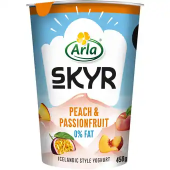 Albert Heijn Arla Skyr peach & passionfruit 0% fat aanbieding