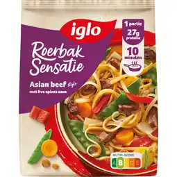 Albert Heijn Iglo Roerbaksensatie Asian beef aanbieding